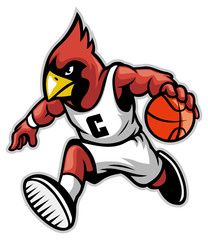 cardinal as a basketball mascot