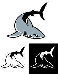 simple shark mascot