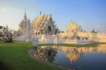 White temple Chiangrai Thailand