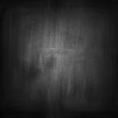 Foto op Plexiglas Dark black textured concrete wall background © Stillfx