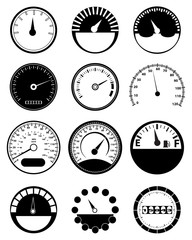 Meter icons set