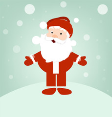 Christmas background with santa claus