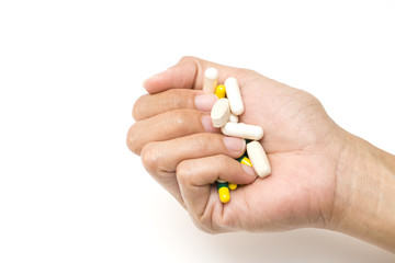 Pills in hand