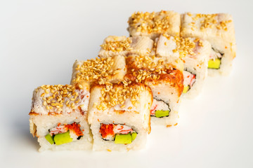 sushi sesame avocado