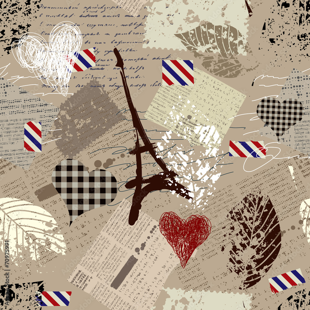 Poster retro pattern