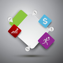 Text box design vector