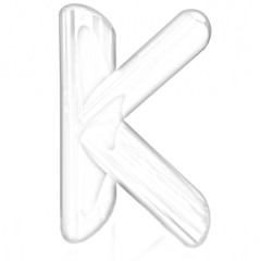 Alphabet on white background. Letter 