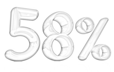 3d "58" - fifty eight percent. Pencil drawing