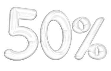 3d "50" - fifty percent. Pencil drawing