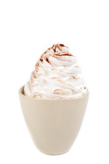 dessert isolated on white