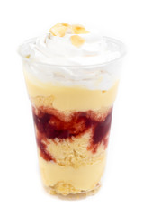 dessert isolated on white