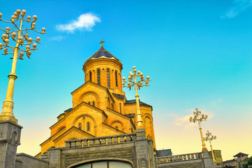 The Holy Trinity Cathedral Tsminda Sameba in Tbilisi 