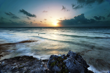 Obraz premium Tulum Sunset