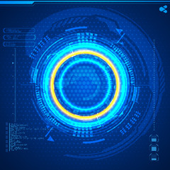 Futuristic graphic user interface