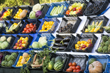 Fresh vegetable and fruits