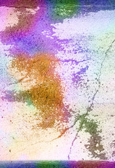 Background with colorful concrete wall