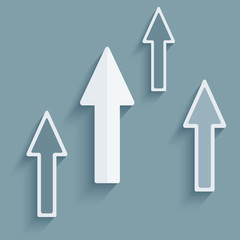 Realistic design element of arrow