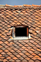 Old tile roof