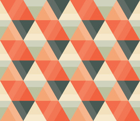 Een naadloos herhalend patroon met een zeshoekige stijl