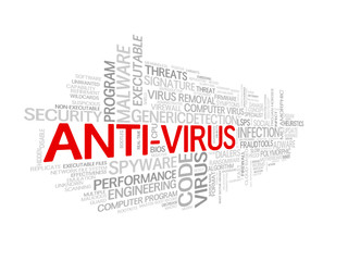 ANTI-VIRUS Tag Cloud (software program computer security virus)