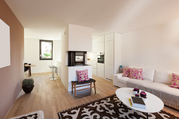 Obraz premium Interior of modern apartment furnished