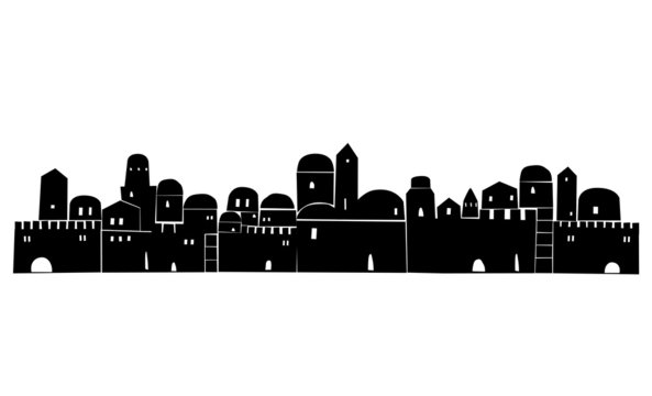 Middle East, Abstract Illustration, Old City