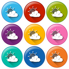 Fototapeta premium Forecast icons