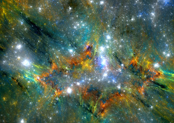 Fantasy space nebula