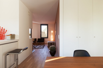 Interior of modern apartment furnished