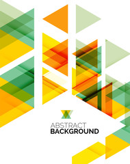 Triangle geometric abstract background