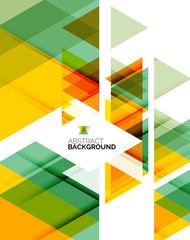 Triangle geometric abstract background
