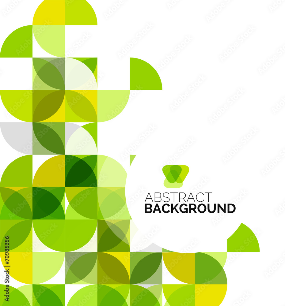 Poster circle geometric abstract background