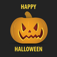 Happy Halloween background with Halloween pumpkin