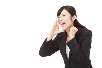 応援するビジネスウーマン