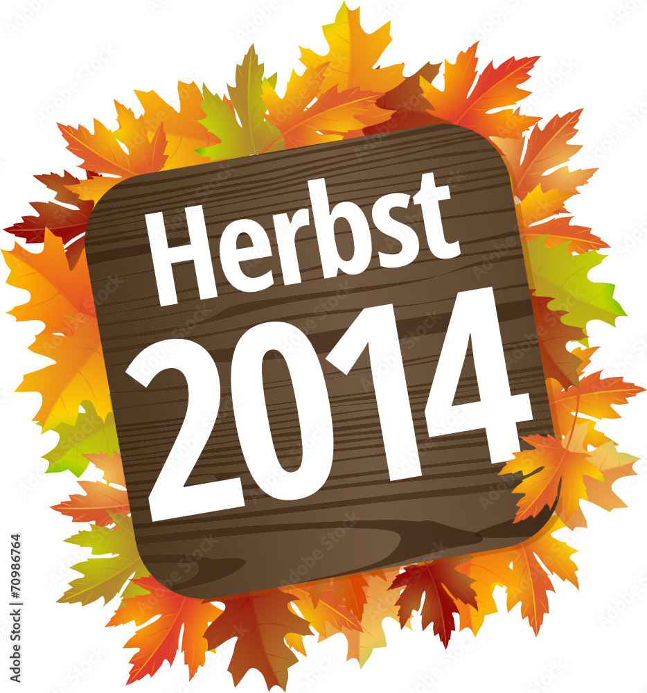 Wall mural herbst 2014