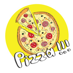 pizza vector illustration