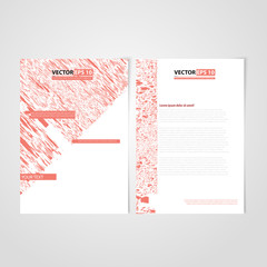 Flyer template back and front design.