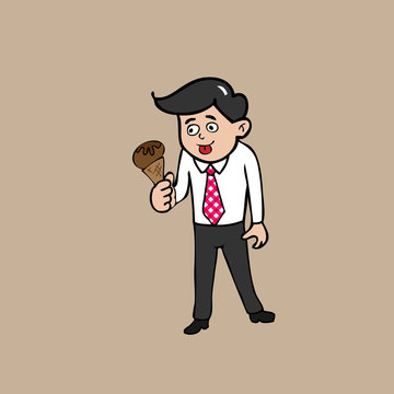 Businessman Ice Cream