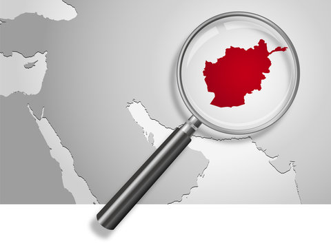 Landkarte *** Asien Afghanistan