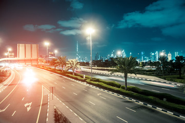 Fototapeta premium transport interchange in Dubai