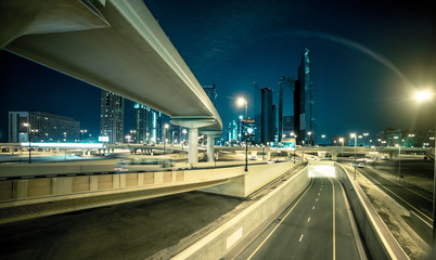 Fototapeta na wymiar transport interchange in Dubai