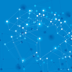 Abstract vector background, modern style technology and science