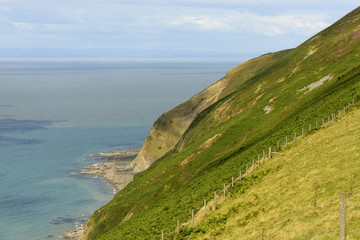 Exmoor coastline near Lynmouth , Devon