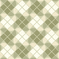 Vintage wavy decorative seamless pattern, geometric abstract bac