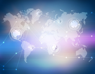 Combining a network of financial transactions worldwide.