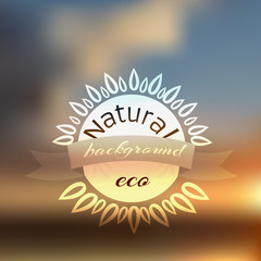 Natural background blur