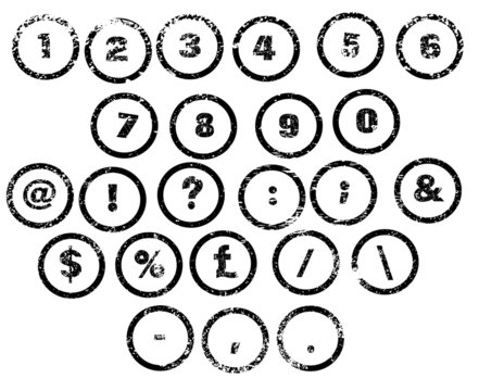 Rubber Stamp Numbers