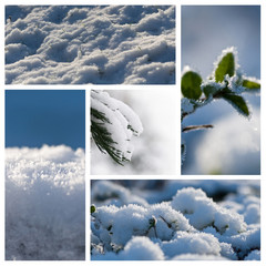 composition paysage de neige