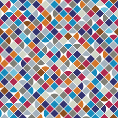 Vector colorful geometric background, squared bright abstract se