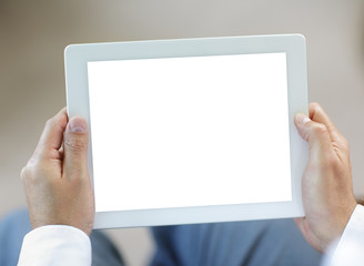 Digital tablet with blank screen